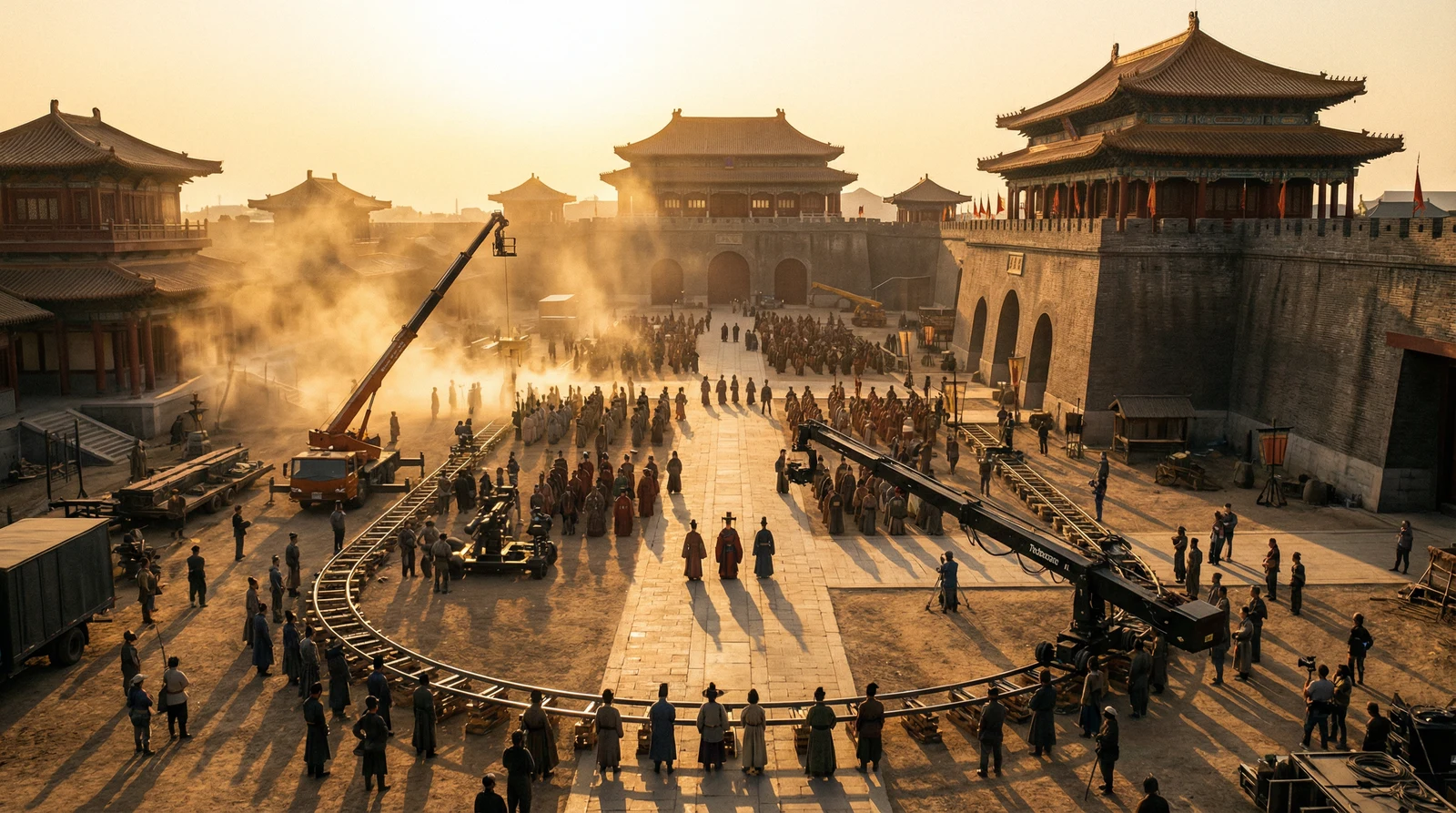 小马拉大车国产视频栏目大型影视拍摄基地全景